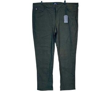 NWT Ben Sherman Olive Checkered Trousers - Size: 42/32